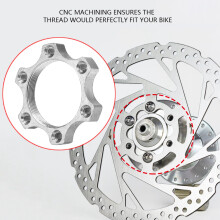 Bike Freewheel Threaded Hub Disc Rotor Adapter 6 Bolt 44mm for MTB & Road Bikes