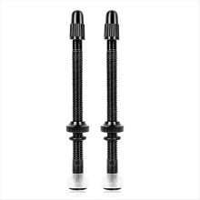 2 Stück Fahrrad-Tubeless-Presta-Ventile, Aluminiumlegierung, 80 mm