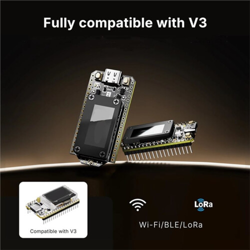 2Pcs Meshtastic LoRa 32 V4 Dev-Board ESP32 SX1262 0.96inch OLED Solar Powered Mesh Network WiFi LoRa BLE 1