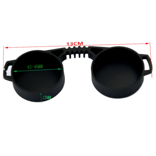 Rubber lens caps for binoculars A