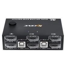 8K-Dual-Monitor-KVM-Switch, Displayport 1.4-KVM-Switch