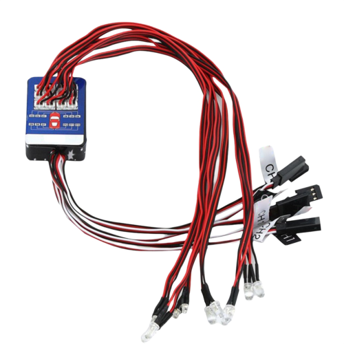 RC Car 12 LED Light Set Lighting Kit Simulation Flashing Lights