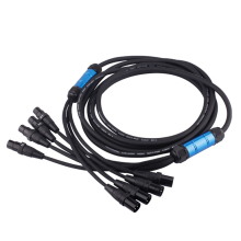 4-Channel XLR Cable Audio Extension Cable Stage Extension Cable, 3 Meters
