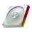 PC case fan, star ring, cyclic mirror, light, cooling fan, white, A 1