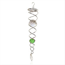 Grön Gazing Ball Spiral Stjärtvindspinna Stabilisator