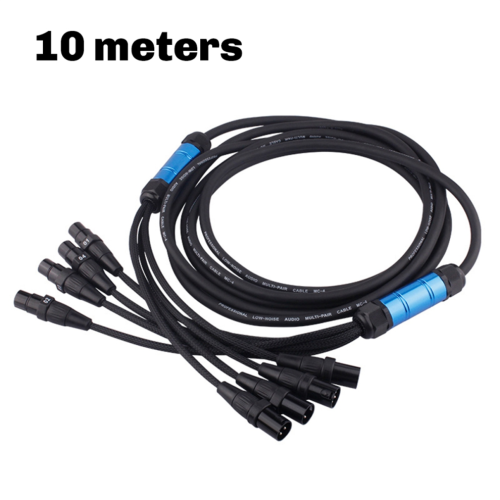 4-channel XLR cable, audio extension cable, stage extension cable, 10 m 1