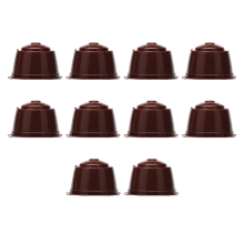 10 återanvändbara kaffekapslar, lämpliga för kaffemaskiner