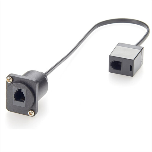 XLR panel/D type panel mount Cat.3 RJ11/RJ9 4p4c cable