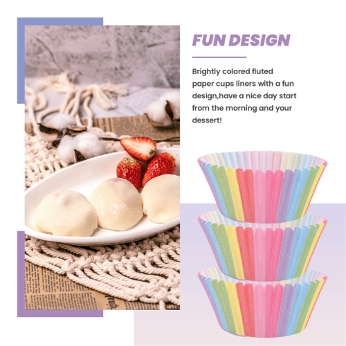 Cupcake-Backpapierförmchen, Muffinförmchen, verschiedene Farben, 400 Stück 1