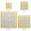 5-pack acrylic quilting ruler, square acrylic quilting ruler 2
