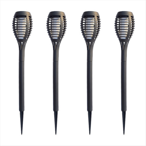 4PCS Solar Flashlights for Garden Decor, 12 LED Solar Lights