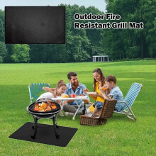 Eldgrillmatta, hopfällbar, oljebeständig, grillgolvmatta A