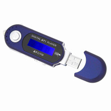 Portable MP3 Player with LCD, FM Radio, Voice Memo, 32GB Support Blue
