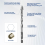 New Four-flute Sawtooth Eccentric Drill Bits Size 5/6/8/10/12mm 2