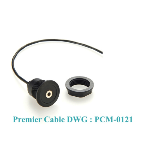 Round panel mount, 3.5 mm plug to 3.5 mm socket, dashboard for car and truck 2