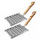 2Pcs Hot Dog Roller für Grill Wurst Roller Rack mit Holz Griff 1