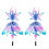 Lucky Flower vindspinner, solcellsvindspinner för utomhusbruk 1