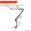 25 cm height extension microphone arm with table stand, C 2