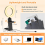 New LED selfie light with clip-on ring light and phone holder 4