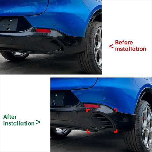 Car rear bumper splitter spoiler for carbon fiber pattern 2