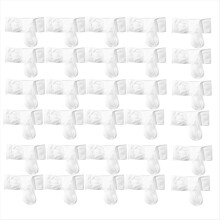 30er-Pack Spa-Stirnband, Kosmetikerin, Haarwickel für Frauen, Weiß