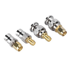 4 Stück Koaxial-Antennenadapter BNC männlich/weiblich auf SMA männlich/weiblich Set