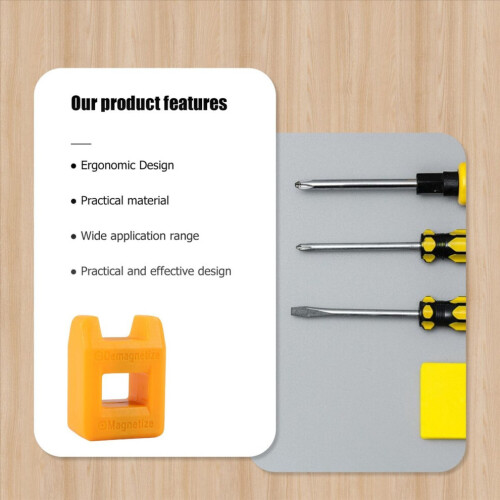 Screwdriver Magnetizer Demagnetizer Demagnetizer Magnetic Yellow 2