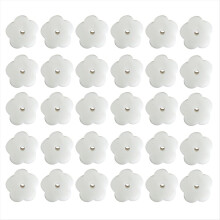 30 flower-shaped filter sponges, white, for swimming pools