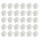 30 flower-shaped filter sponges, white, for swimming pools 1