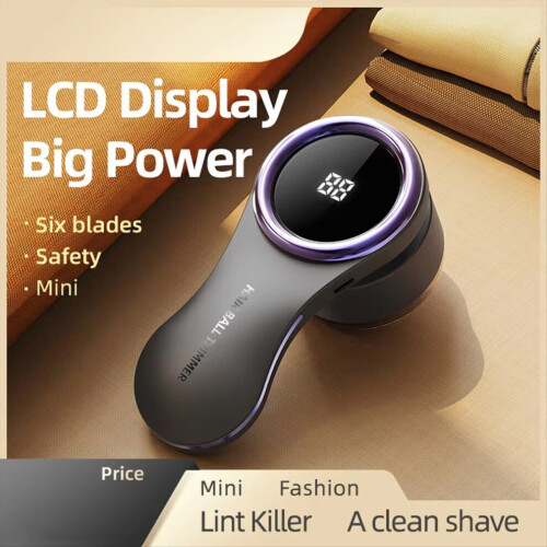 USB lint remover for clothes, white 1