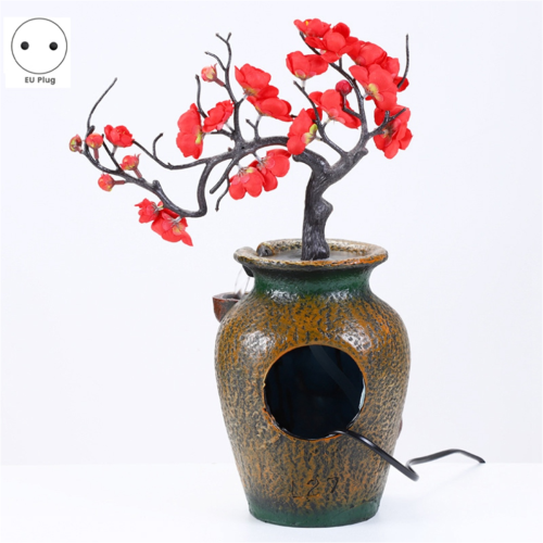 Indoor Waterfall Vase Simulated Decorative Tree Decoration EU Plug 2