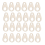 100PCS Wooden Thread Drop Shape Cross Stitch Running Surface Spool Board Card 1