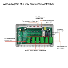1pc 8-Zone Central Heating Controller Underfloor Hot Water System 8-Way