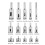 Diamond Coated Core Drill Bits 15Pcs 6-50mm for Tile Ceramic Glass Marble 9