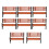 10pcs Model Train HO NO Scale 1:150 Bench Chair Model 2