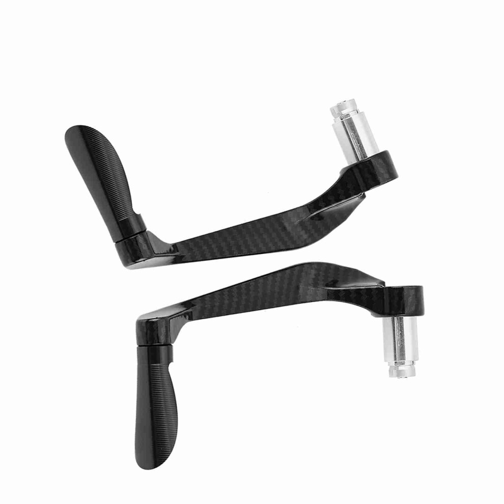 Carbon Fiber Motorcycle Handlebar Guards & Levers - Lightweight & Tough Black 9321392640997