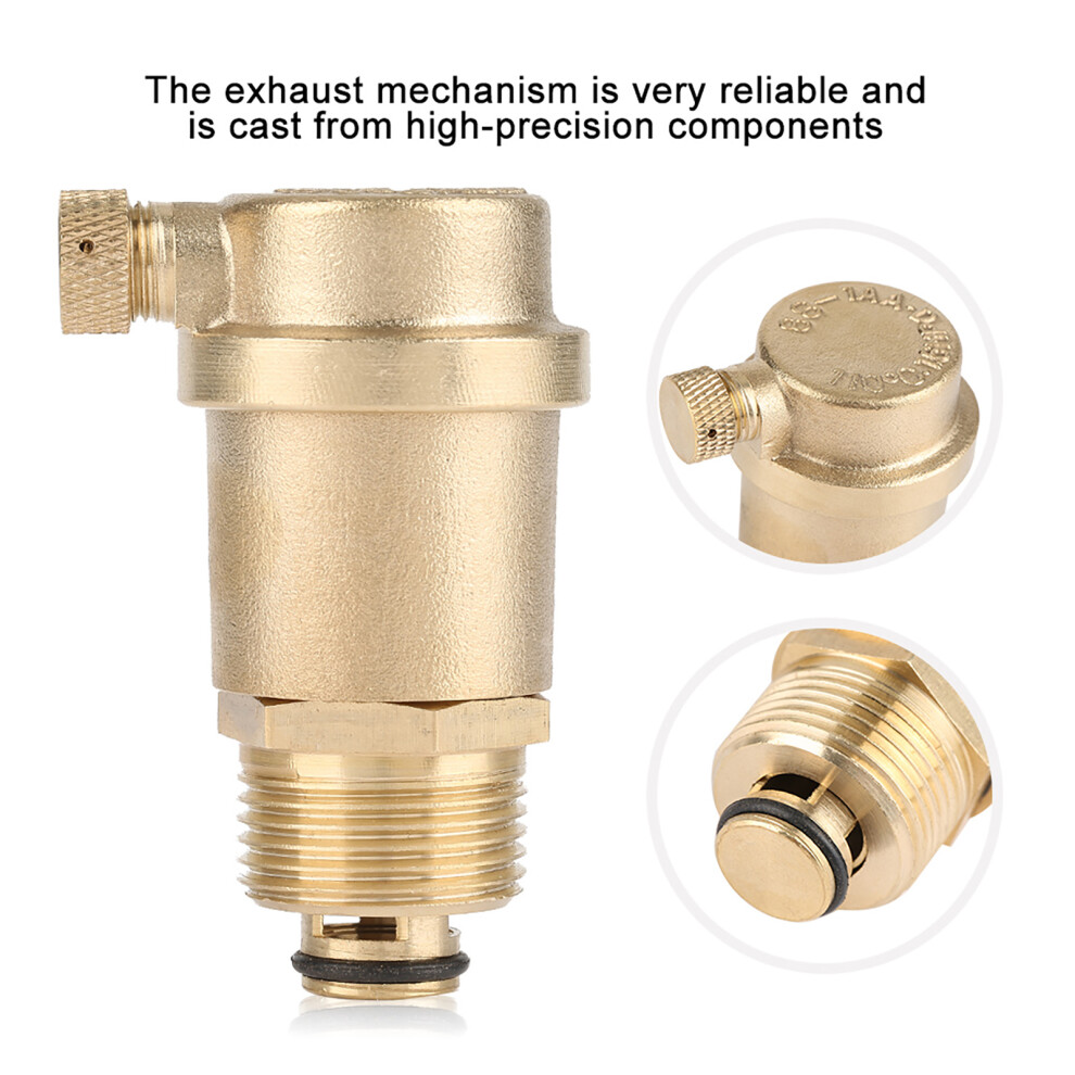Solar Water Heater Pressure Relief Valve Dn20 G3/4 Brass Automatic Air Vent 8461392645736