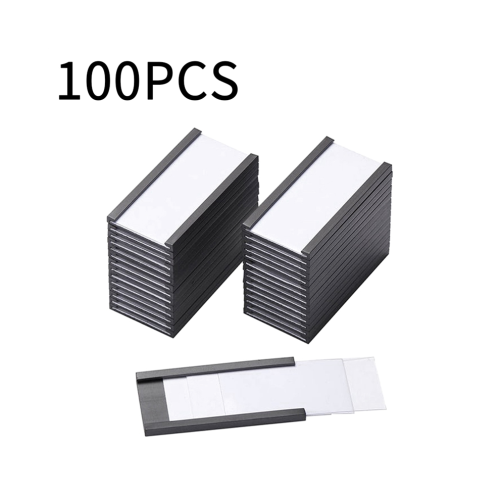 100 magnetic label holders with magnetic data card holders 1