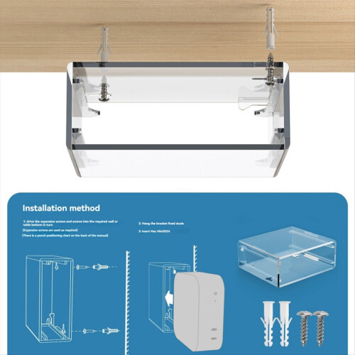 Desktop stand for 2024 Mac Mini M4, desktop wall mount 2