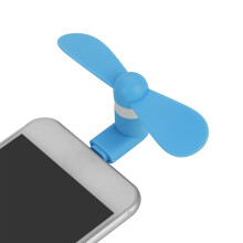 Mini Portable Hand USB Fan 9x4x1.5cm Ultra Quiet, Blue