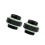 2Pcs Water Cooling Dual External Thread Copper Compression Fittings - Black 1