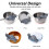 Adjustable silicone clip strainer for pots, pans and bowls 2