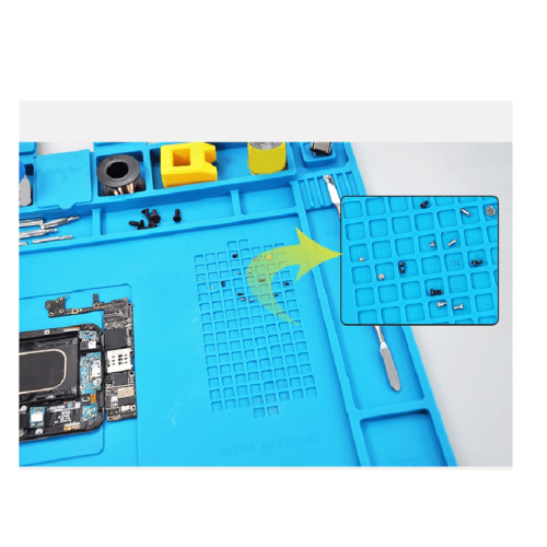 Silicone soldering mat, antistatic ESD rework platform, type: 508 2