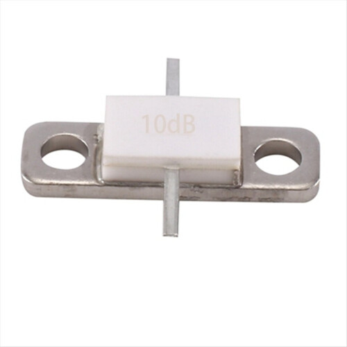 2 Stück 10 dB Dämpfer, 100 Watt, mit Flansch 2