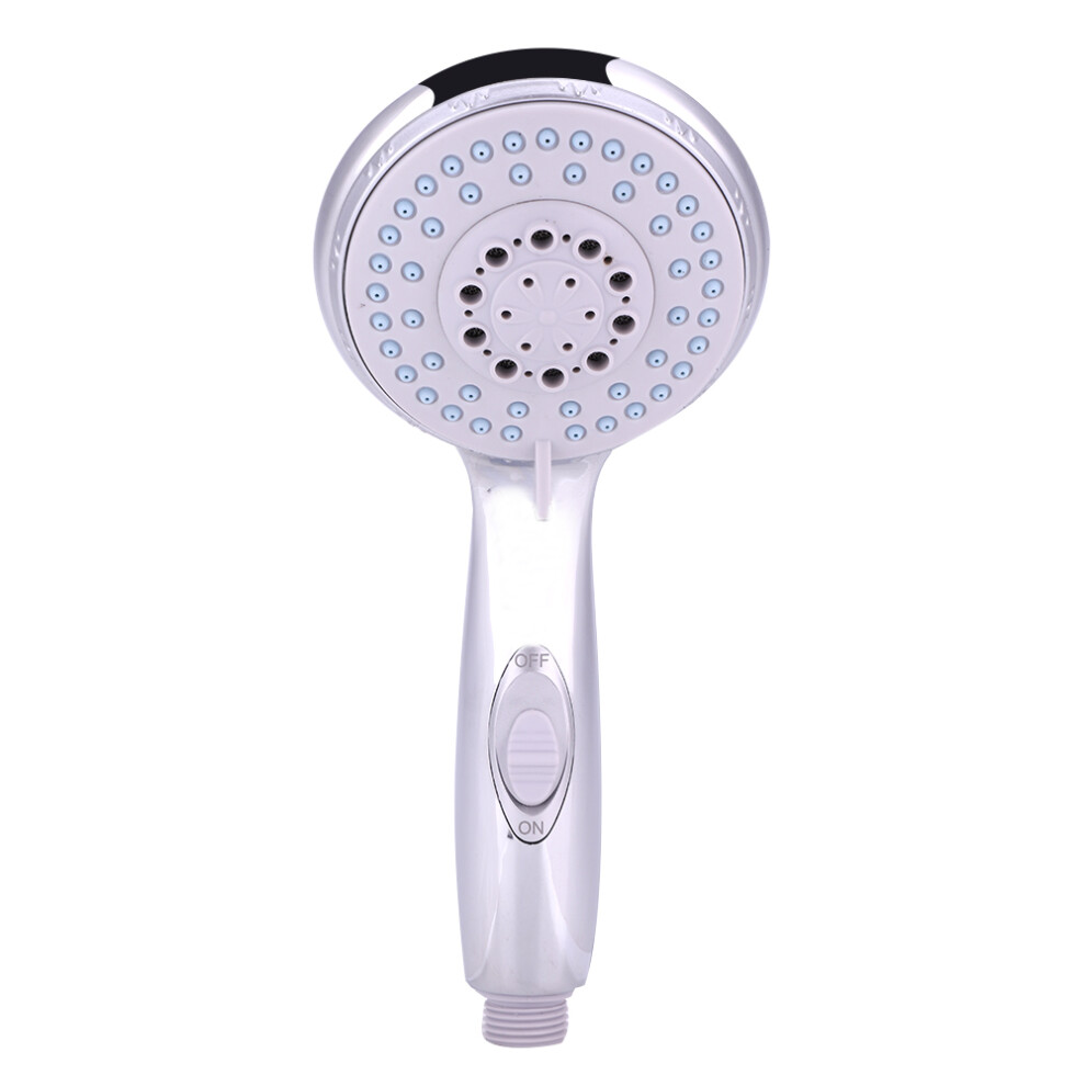 Abs Plastic Handheld Shower Head With 5 Modes, 10Cm Diameter, Silver 8701392647591
