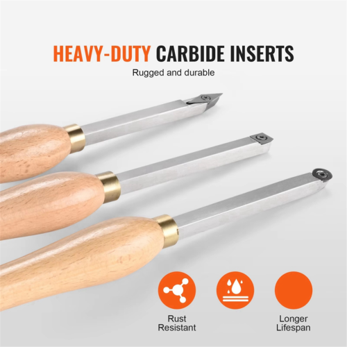 3-piece woodturning chisel set, woodturning tools 2