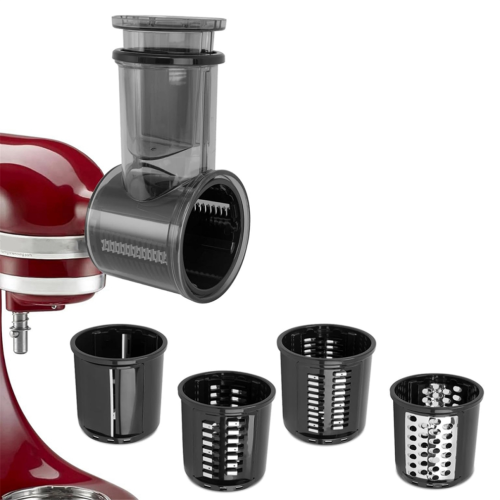 Food processor slicer attachment, cheese grater attachment (with 5 blades) 1