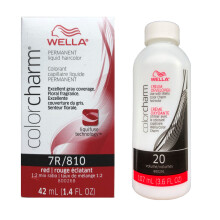 (With Developer) Wella Color Charm Permanent Haircolor 7R/810 Red Red