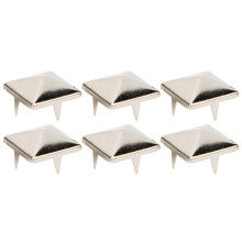 100pcs Silver Pyramid Rivets 12mm for Custom Leather and Denim Designs