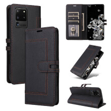 () Flip Case For Samsung Galaxy S20 Ultra RFID Blocking Card Slots Kickstand Magnetic Buckle Closure Premium PU Leather